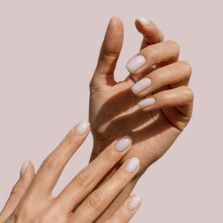 soap nails trend, milky nails, clean girl manicure, sheer nails, neutral nail polish