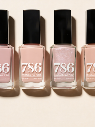 Blush & Bare 4-Piece Nail Polish Set - 786 Cosmetics