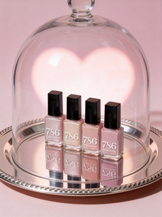 Blush & Bare 4-Piece Nail Polish Set - 786 Cosmetics