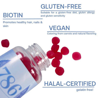 786 Biotin Boost - Halal Vitamins for Hair, Skin, and Nails - NEW! - 786 Cosmetics