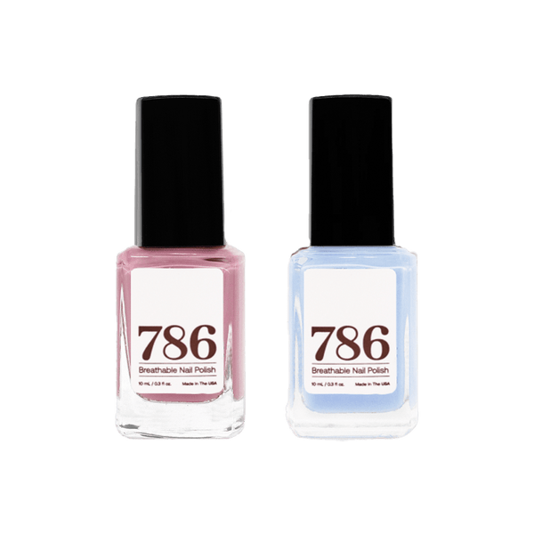 Isfahan and Azores - Breathable Nail Polish (2 Piece Set) - 786 Cosmetics
