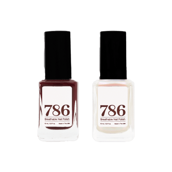 Istanbul and Bahrain - Breathable Nail Polish (2 Piece Set) - 786 Cosmetics