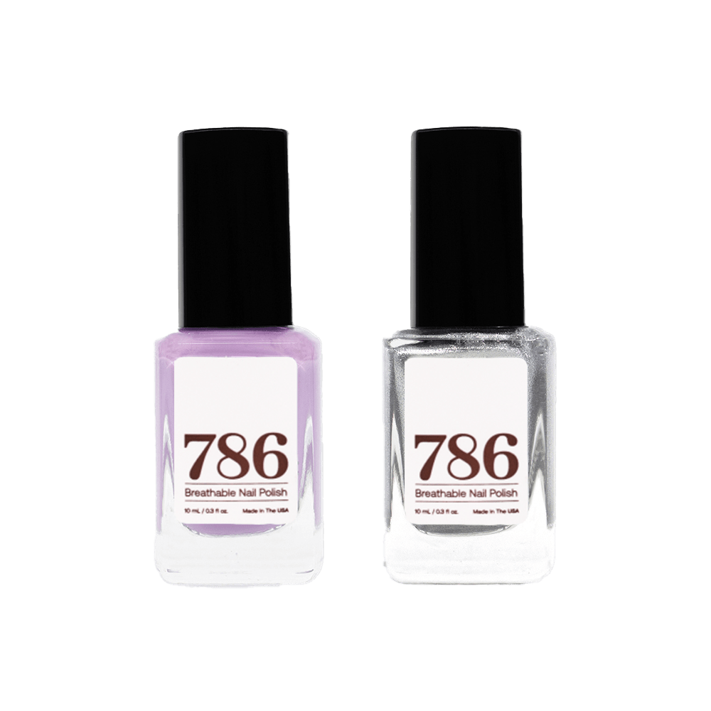 Jakarta and Brunei - Breathable Nail Polish (2 Piece Set) - 786 Cosmetics