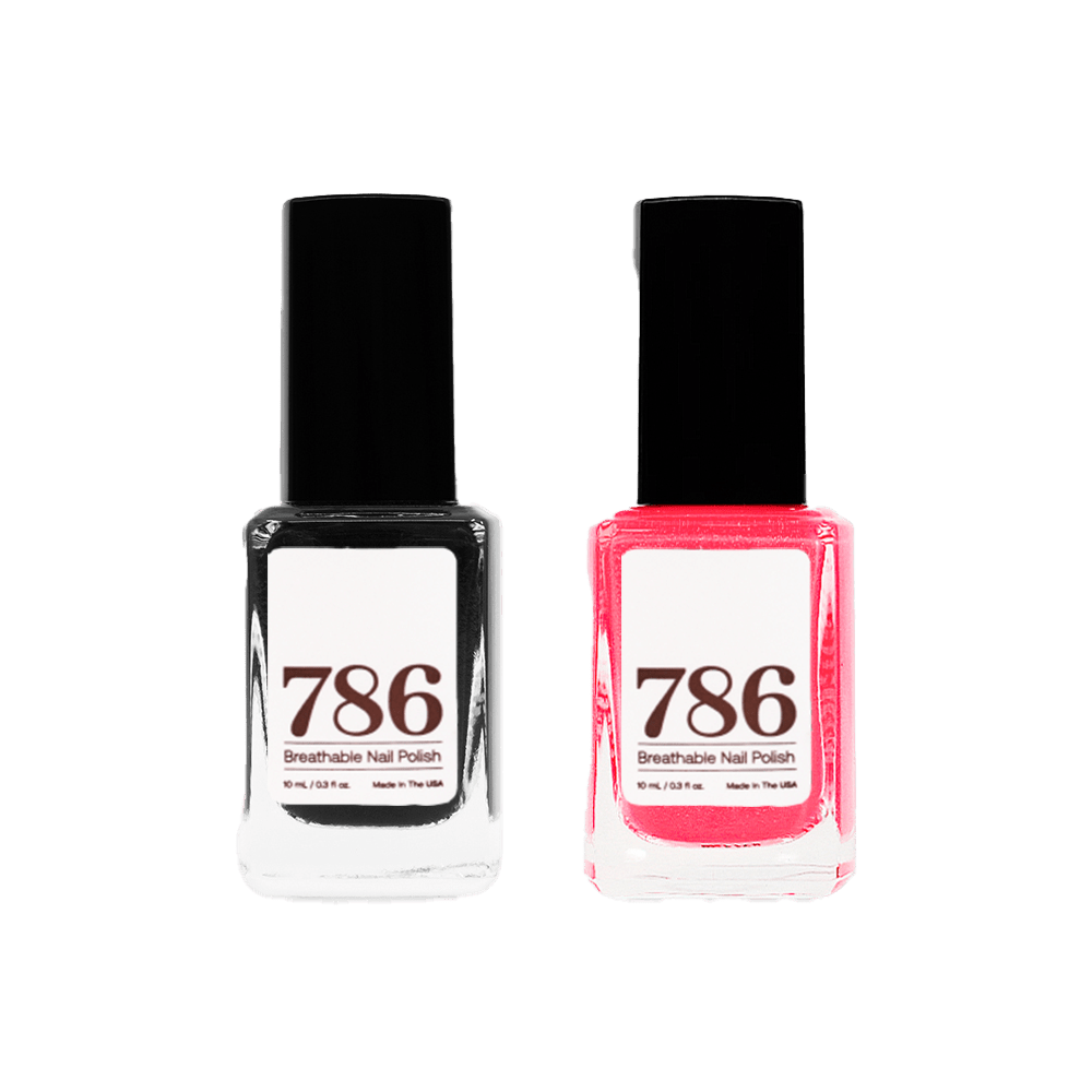 Java and Dhofar - Breathable Nail Polish (2 Piece Set) - 786 Cosmetics