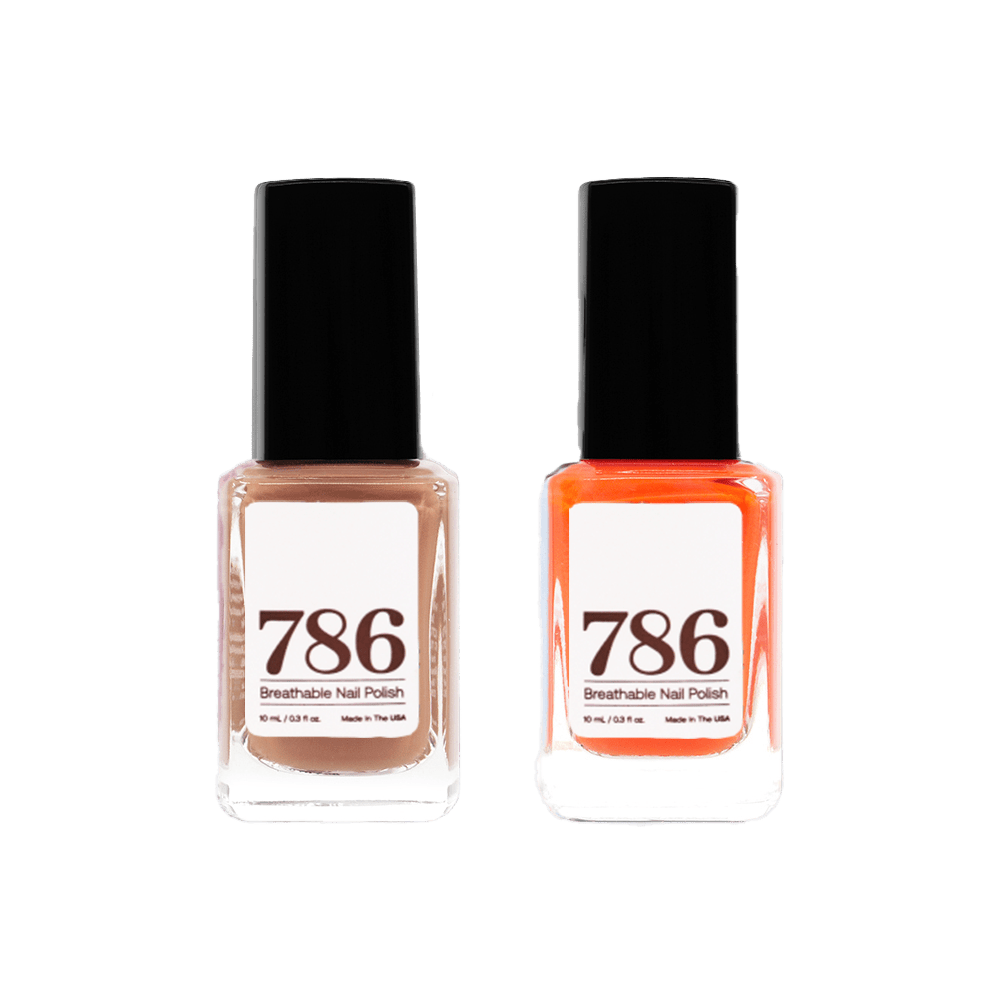 Kabul and Valencia - Breathable Nail Polish (2 Piece Set) - 786 Cosmetics