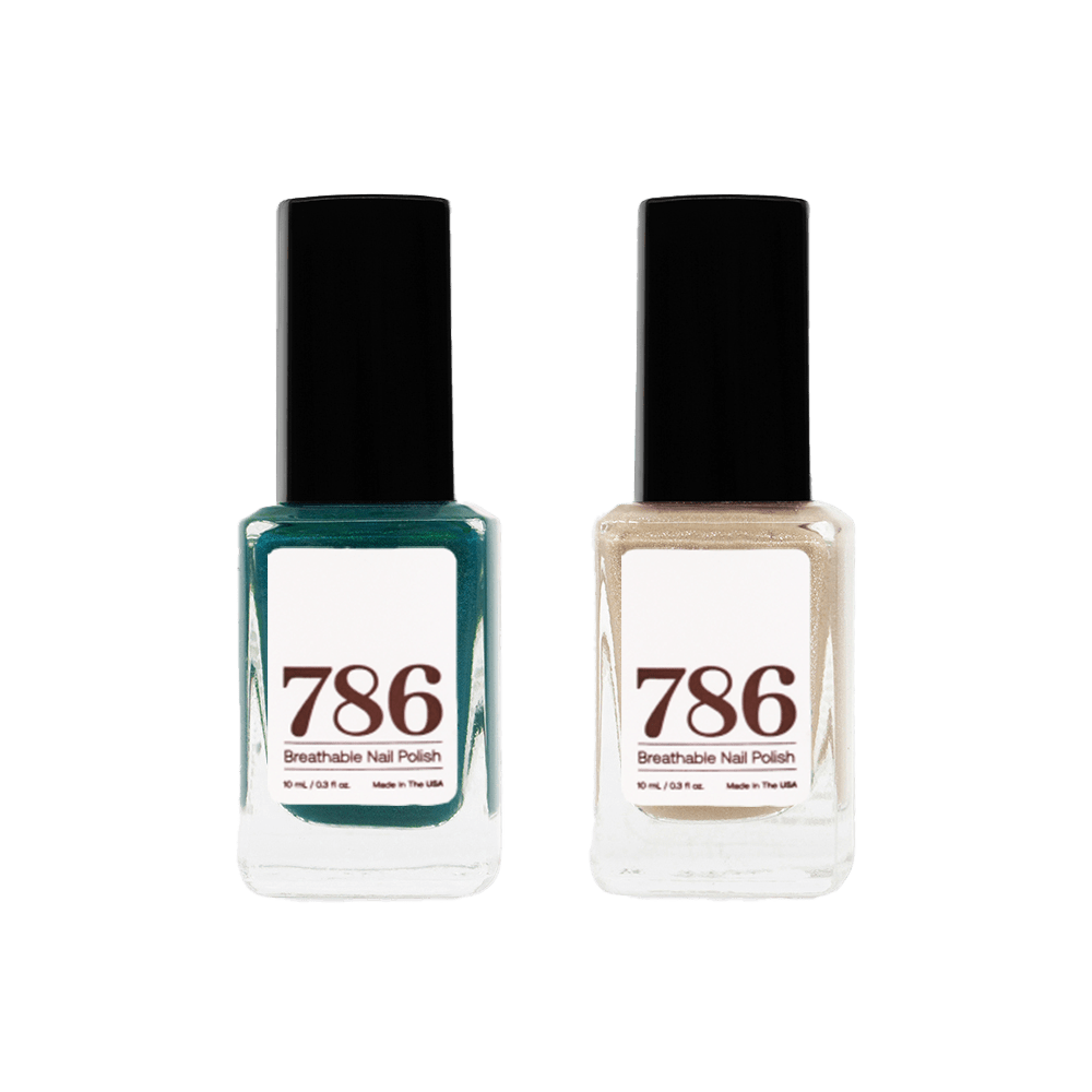 Karachi and Tripoli - Breathable Nail Polish (2 Piece Set) - 786 Cosmetics