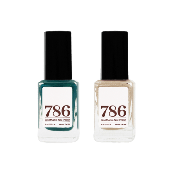 Karachi and Tripoli - Breathable Nail Polish (2 Piece Set) - 786 Cosmetics
