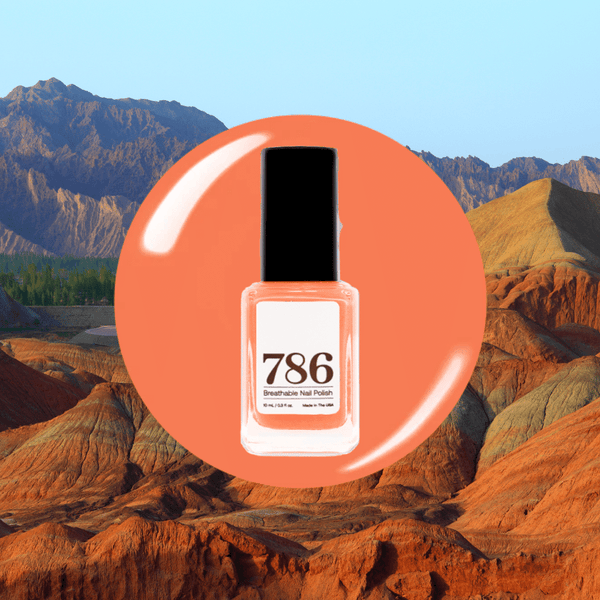 Top Coat Clear and Zhangye - Breathable Nail Polish (2 Piece Set) - 786 Cosmetics